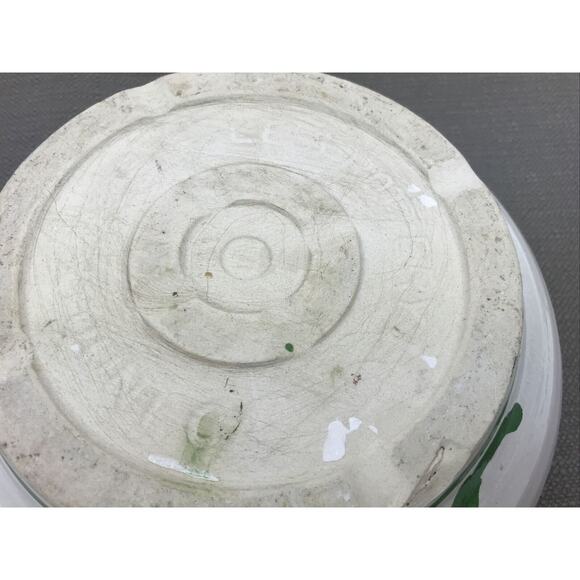 Vintage Lee’s Pottery Hand Painted Floral Fruit Bowl Planter Cream 8.5in x 3in - Picture 5 of 12